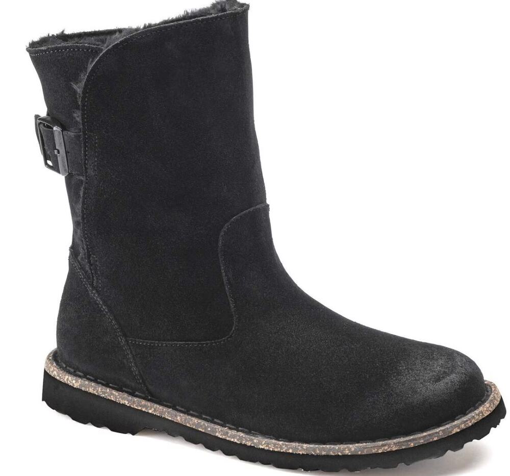 Birkenstock Uppsala Shearling Black Boot Size 38/7
